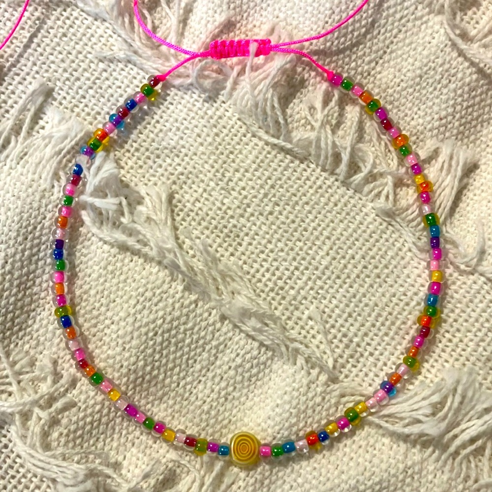 New Super Cute Surfs Up Necklace Pink